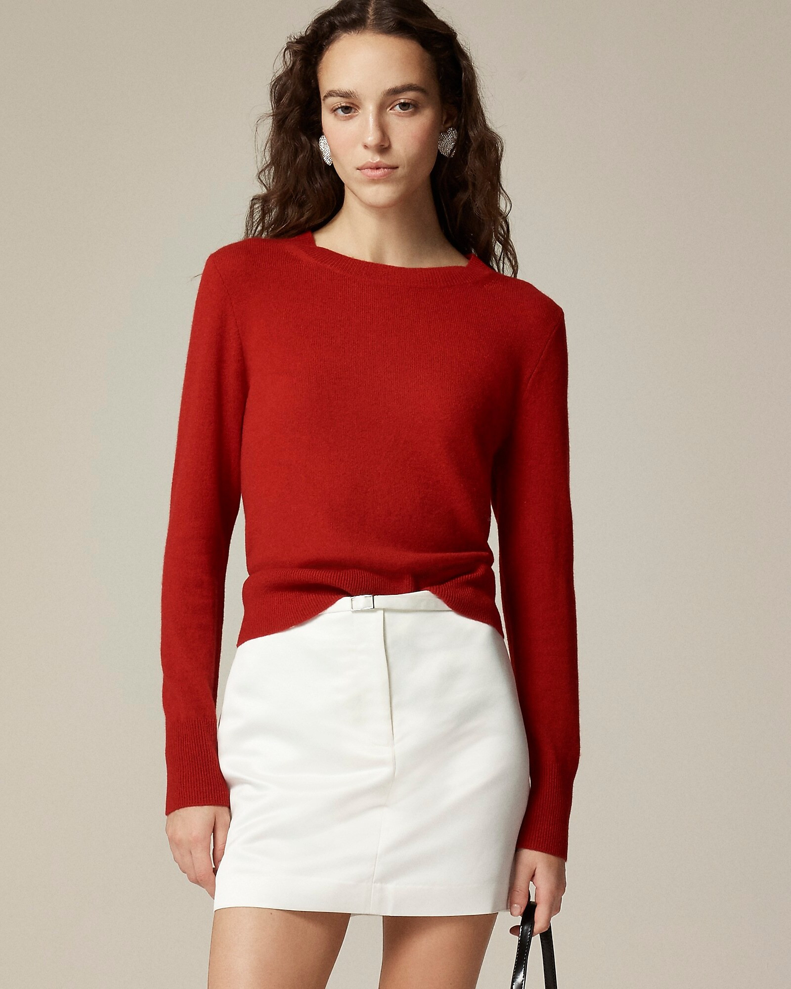 Cashmere classic-fit crewneck sweater | J. Crew US