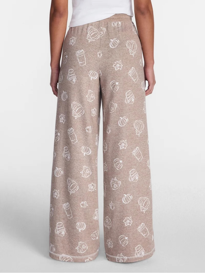 Halloween and Fall Women's Hacci Knit Sleep Pants from Way to Celebrate, 29.5" Inseam, Sizes XS-3... | Walmart (US)