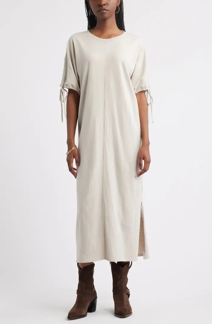 Treasure & Bond Drawstring Sleeve Knit Dress | Nordstrom | Nordstrom