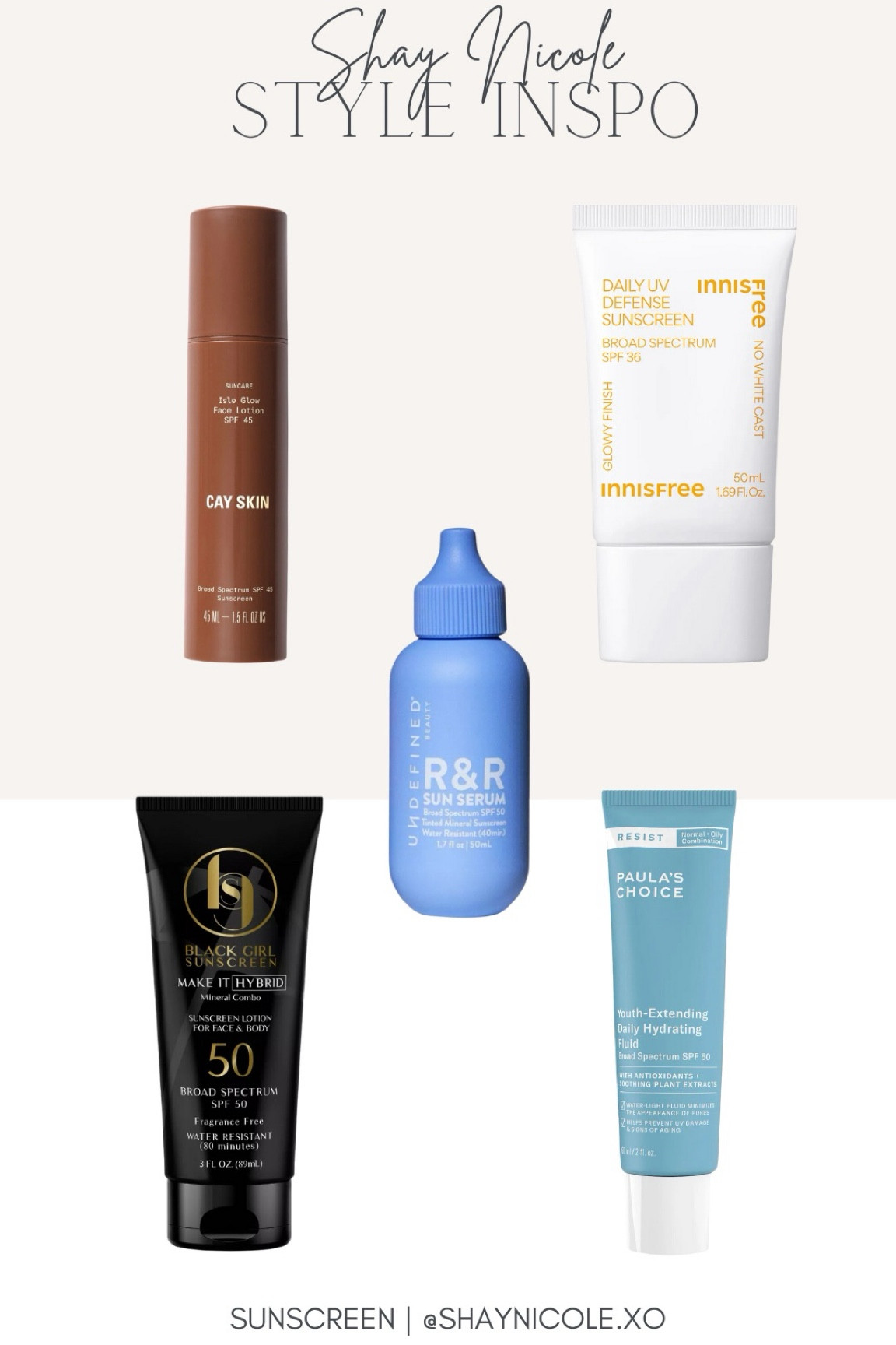 Sunscreen is not just for beach day or the summer. We’re protecting our skin year round! These are great options to use everyday ☀️

#LTKStyleTip #LTKBeauty #LTKSwim