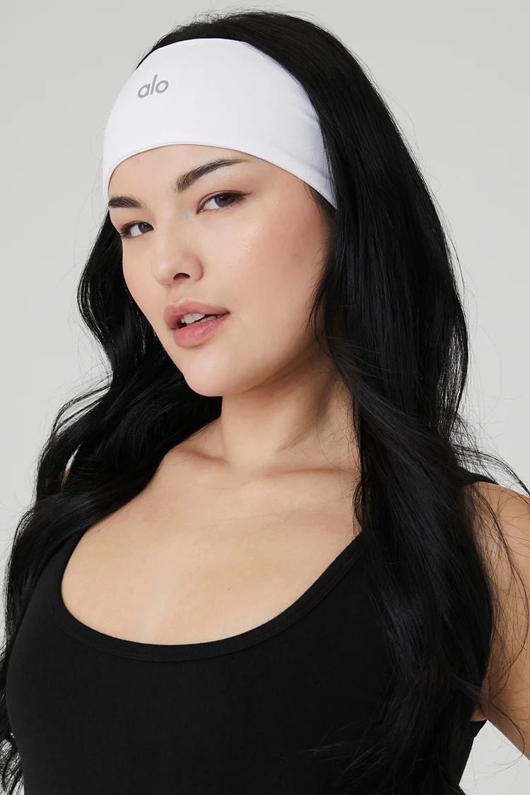 Performance Conquer Headband - White | Alo Yoga (US)