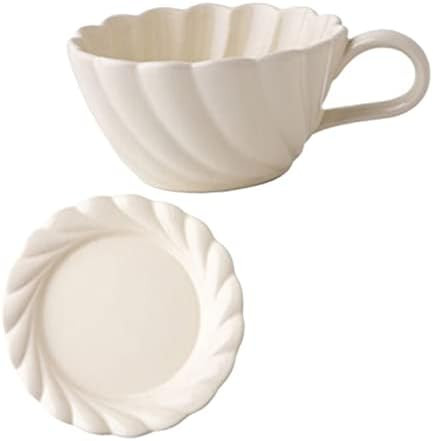 Fall Mug Ceramic Water Cup Saucer Daily Use Milk Cup Decorative for Office | Amazon (US)