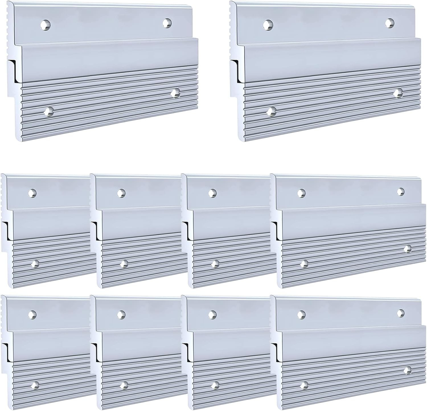 4'' French Cleat Picture Hanger, Heavy Duty Aluminum Z Clips, Interlocking Wall Mounting Brackets... | Amazon (US)