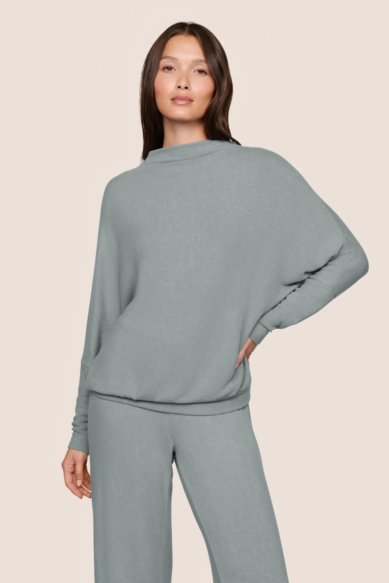 Cozy Time Mock Neck Pullover | Eberjey