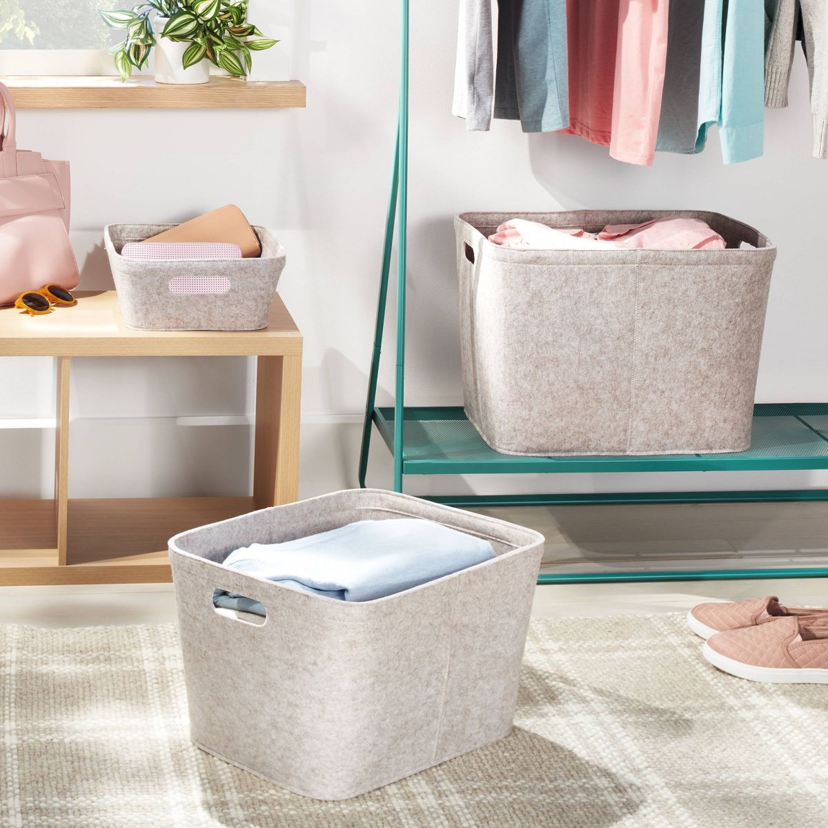 Felt Basket with Stitching - Brightroom™ | Target