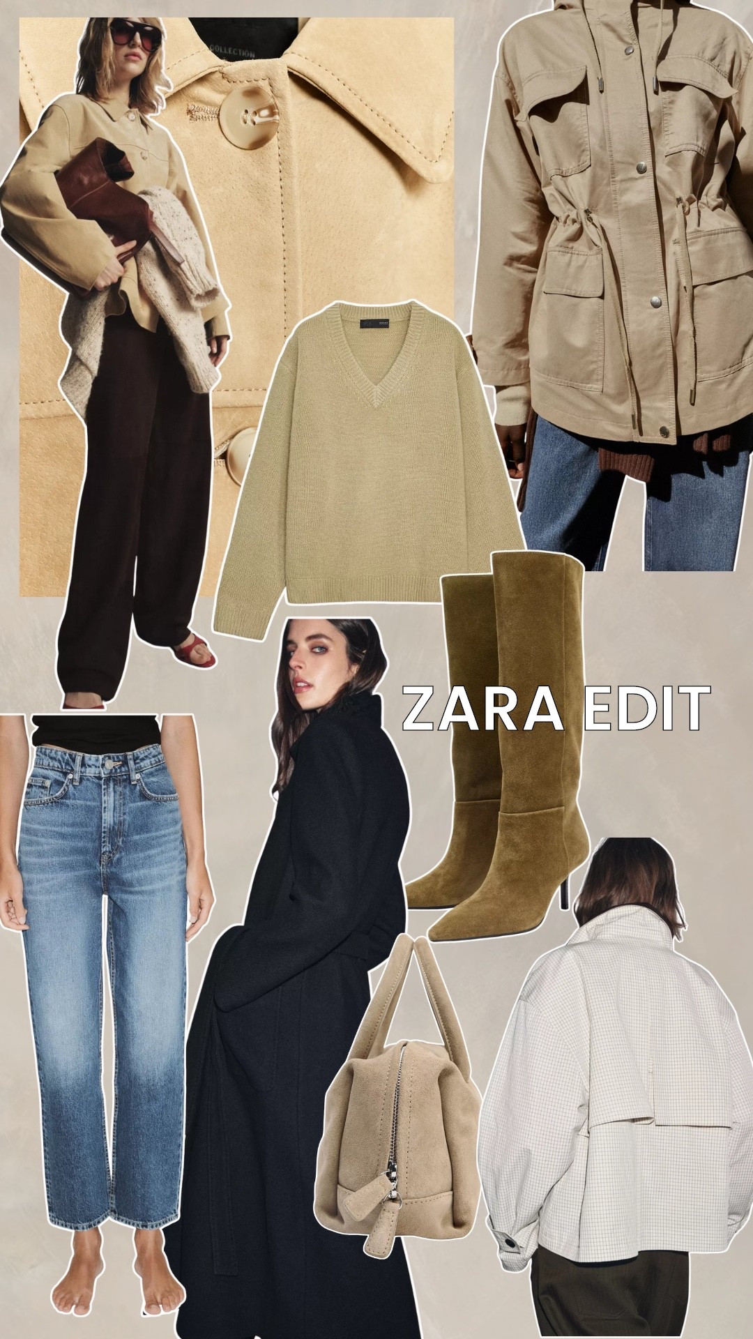Zara new in - autumn edit - jeans - brown suede boots - suede bomber style jacket - cashmere knit - capsule wardrobe essentials #zara

#LTKuk #LTKshoes #LTKautumn