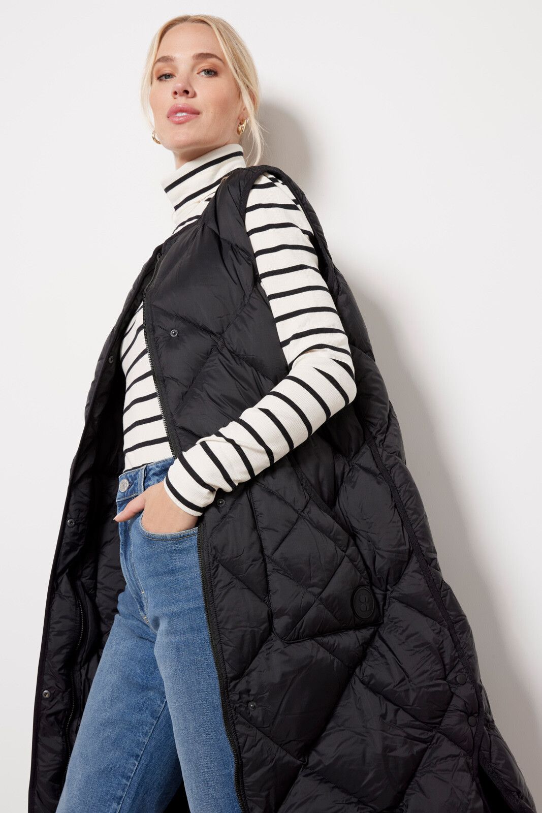 Downtown Quilted Gillet | EVEREVE
