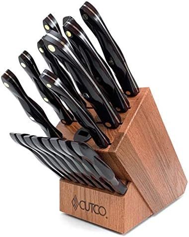 Cutco 19 Pc Kitchen Knife Set Cherry Wood Stand | Amazon (US)