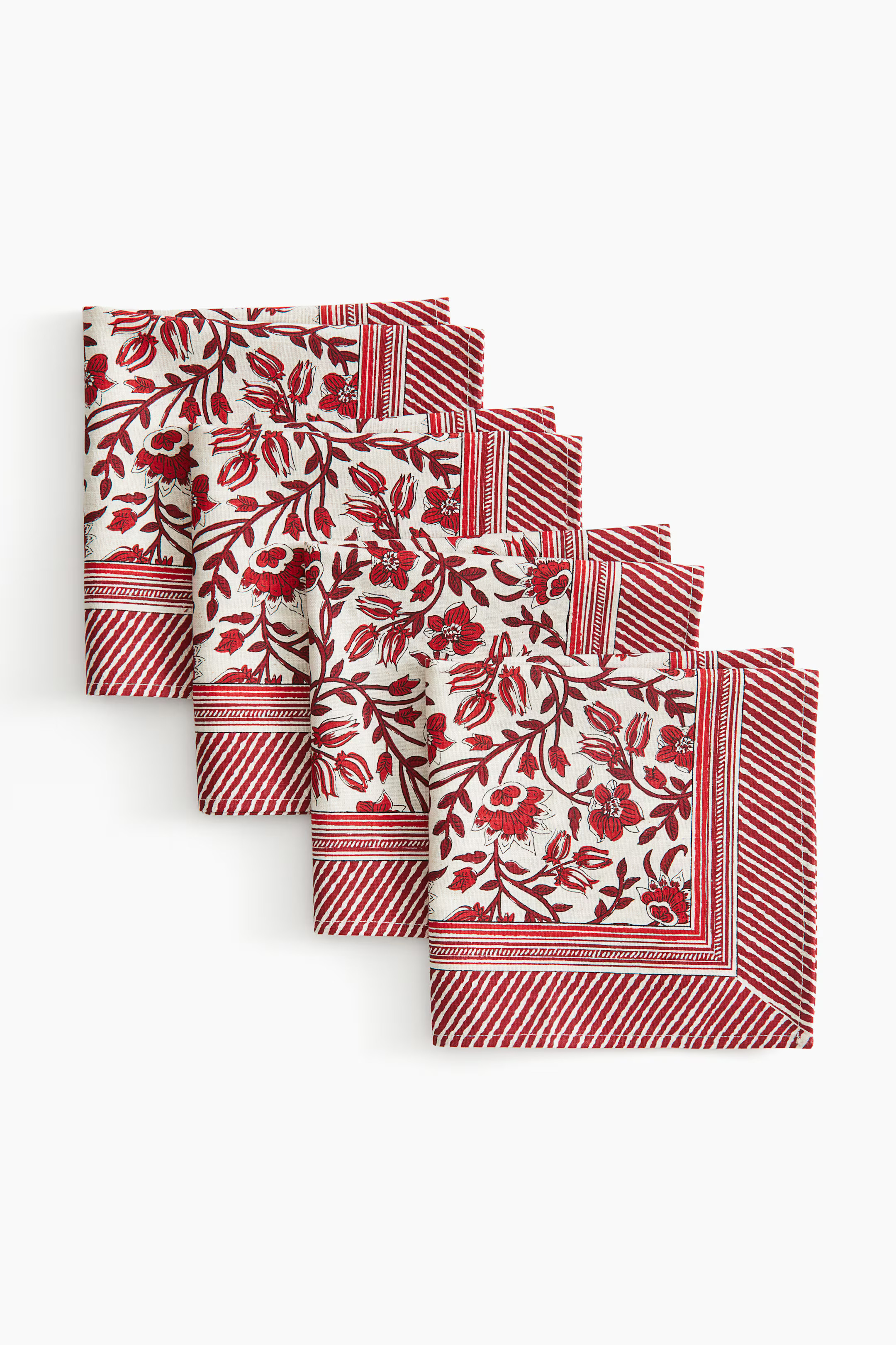 4-pack Patterned Napkins | H&M (US + CA)