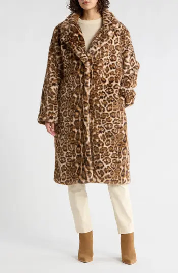Vigoss Faux Fur Longline Coat | Nordstromrack | Nordstrom Rack