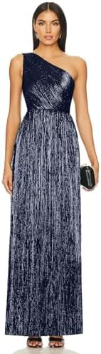 Beaufident Women's Elegant Maxi Formal Dresses One Shoulder Pleated A-Line Long Evening Party Gow... | Amazon (CA)