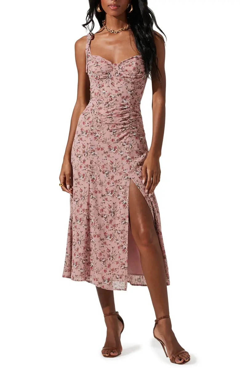 ASTR the Label Floral Tie Strap Midi Dress | Nordstrom | Nordstrom Canada