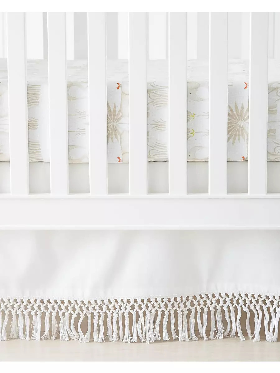 Macramé Crib Skirt | Serena and Lily