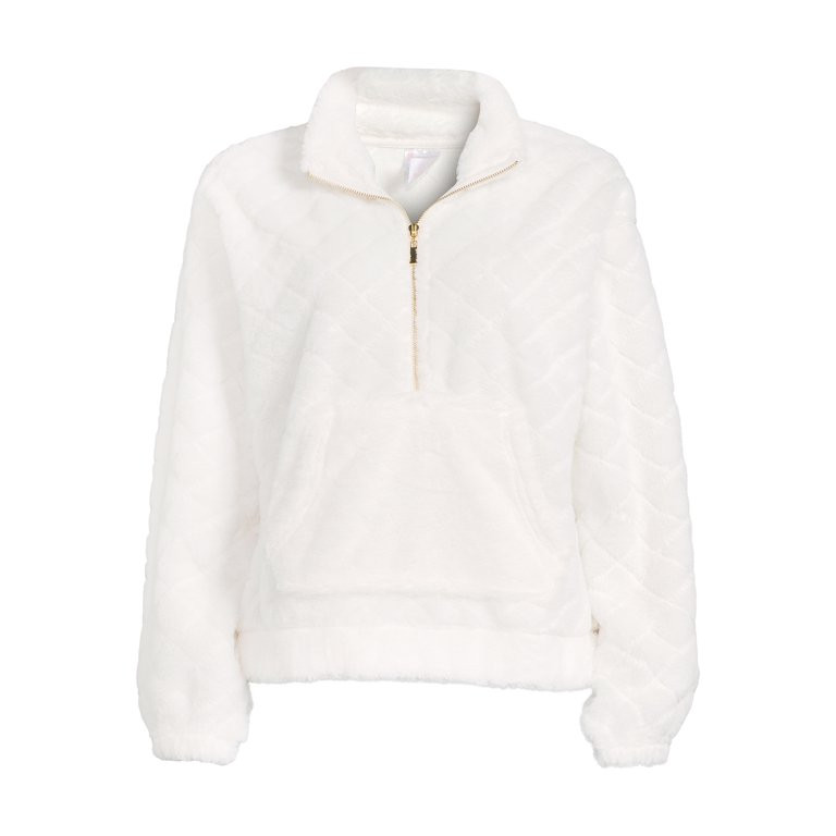 No Boundaries Junior's Quilted Plush Pullover, Midweight - Walmart.com | Walmart (US)