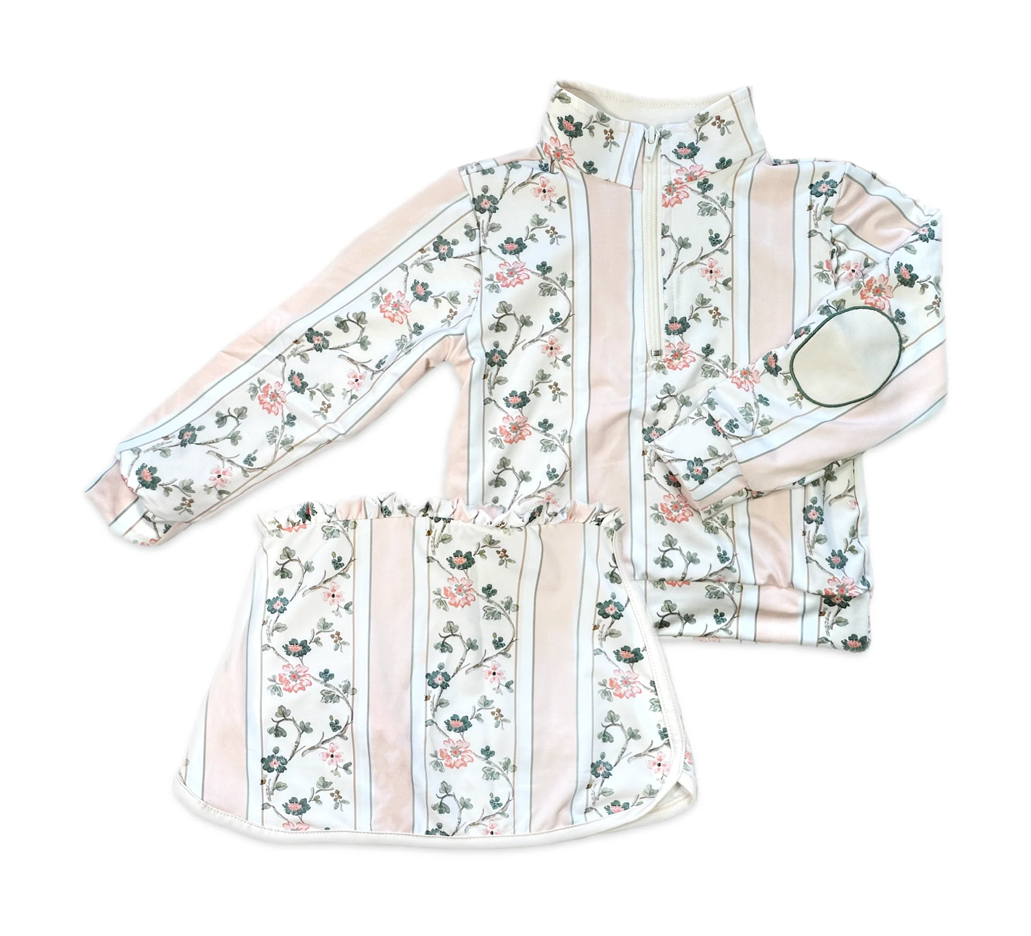 Kitt Set in Astrid Stripe and Ivory | Sun House Children's