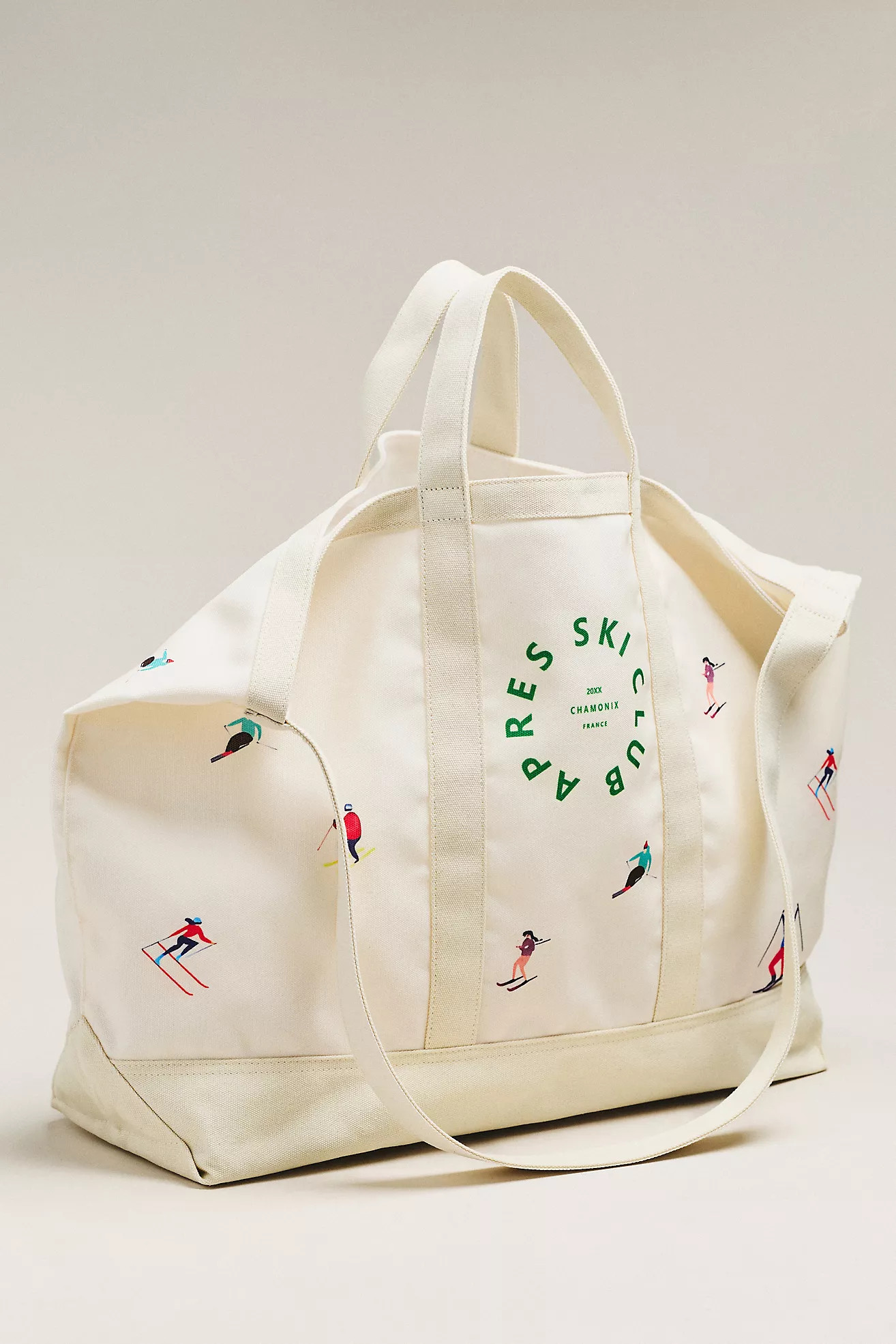 Oversized Slouchy Printed Canvas Tote | Anthropologie (US)