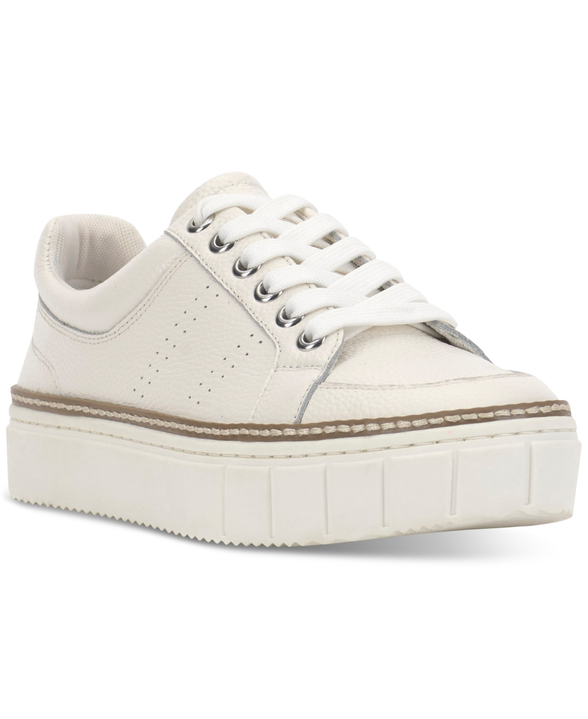 Vince Camuto Women's Randay Lace-Up Platform Sneakers - Bright White | Macy's