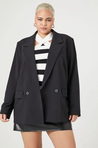 Plus Size Double-Breasted Blazer | Forever 21 (US)