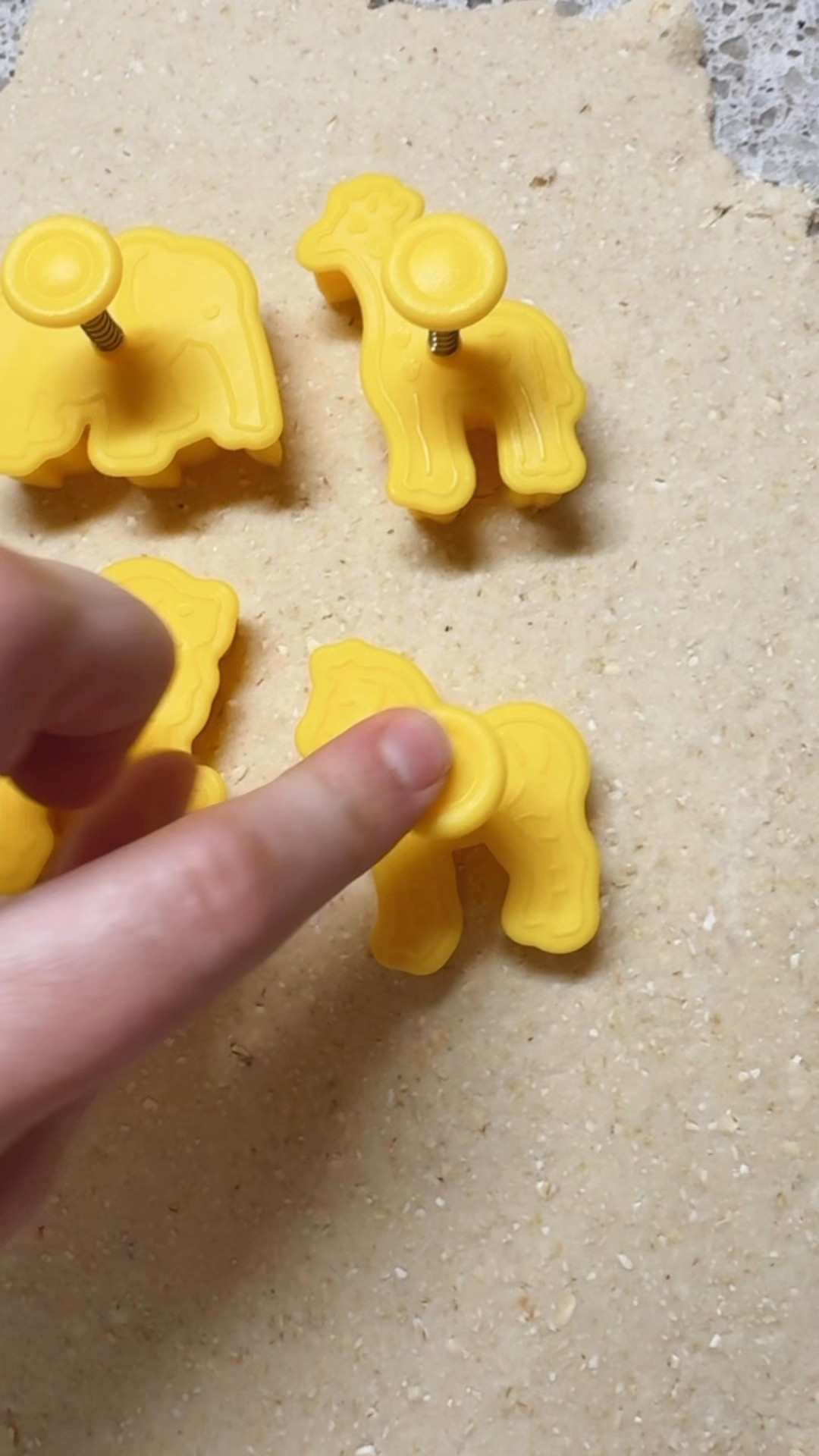 Homemade Animal Crackers 
Ingredients
1/2 cup rolled oats 
3/4 cup all purpose flour 
1/4 tsp salt 
1/4 tsp baking soda 
1/4 cup butter 
2 tsp honey or maple syrup 
1/4 cup buttermilk 

Directions 
* Preheat oven to 400°F. 
* In food processor add rolled oats, grind until a fine consistency.
* Add in flour, salt, baking soda, butter, honey, & buttermilk 
* Pulse until dough is formed.
* Using a rolling pin, roll out dough to 1/8’ thick. 
* Using animal cracker cookie cutter, cut cookies out. 
* Place on parchment paper on cookie sheet 
* Bake 5-7 minutes or until edges are lightly browned. 
* Store in airtight container for 1-2 weeks 

#toddlersnacks #homemade #animalcrackers

#LTKBaby #LTKKids #LTKFindsUnder50