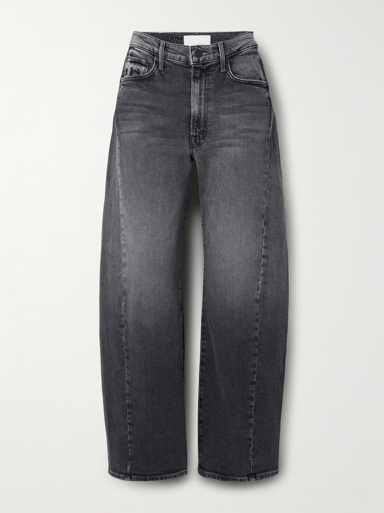 Mother - The Half Pipe Flood High-rise Barrel-leg Jeans - Gray | NET-A-PORTER (US)