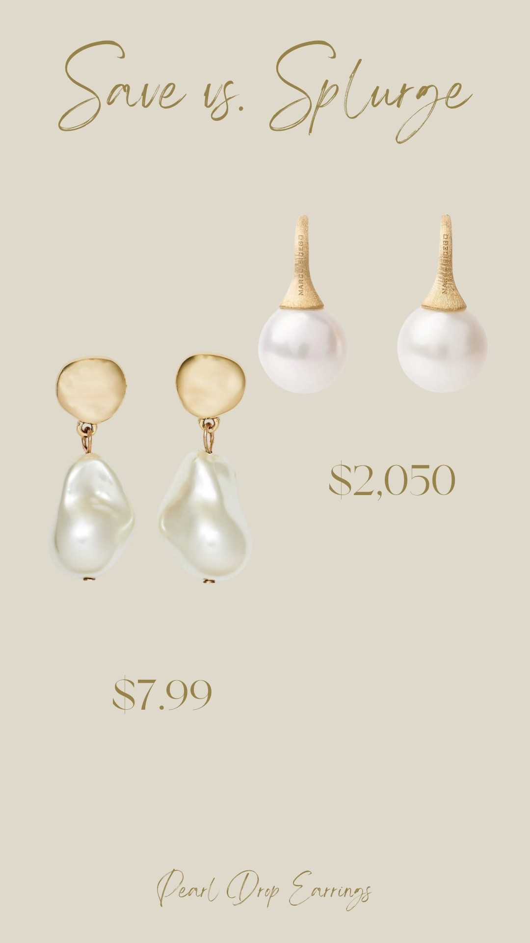 You can purchase these pearl drop earrings from Marco Bicego for $2,050 orrr these from Target for $7.99.

#LTKootd #LTKSeasonal #LTKOver40