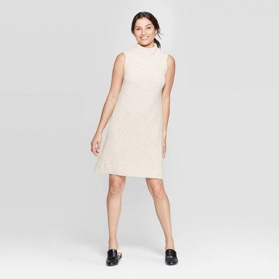 Women's Casual Fit  Sleeveless Mock Turtleneck Sweater Dress - A New Day™ | Target