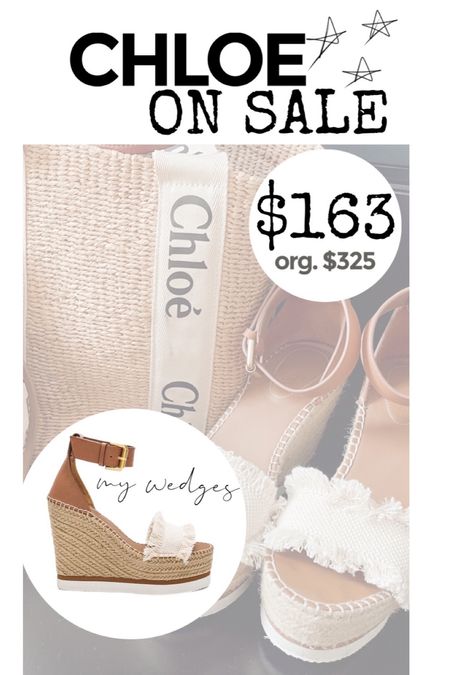 Such an amazing deal on my Chloe wedges!! Now $163 (org. $325)!! These hardly ever go one sale🙌🏻

#LTKshoecrush #LTKSeasonal #LTKsalealert