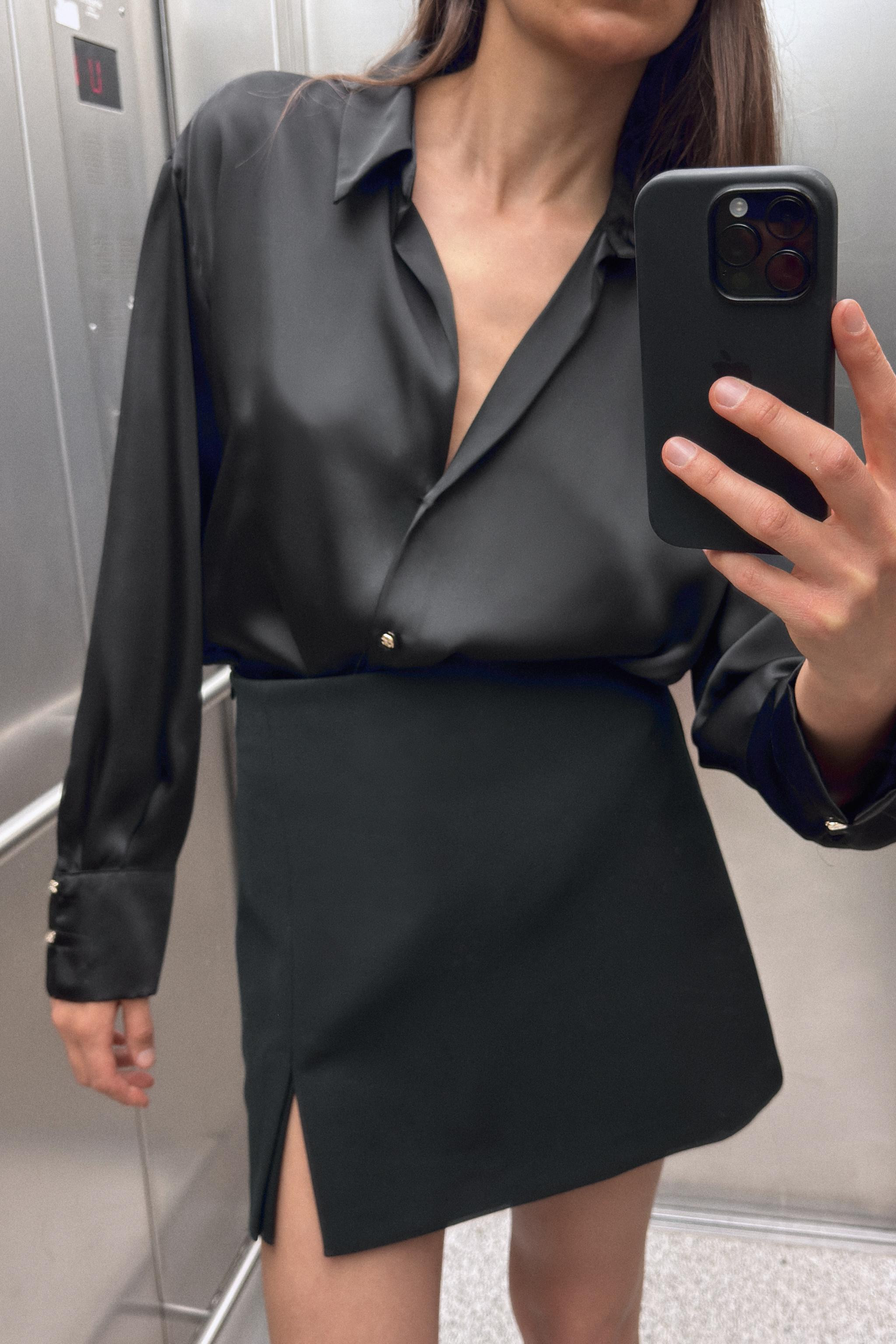 HOSENROCK MIT SCHLITZ AM SAUM | Zara DE