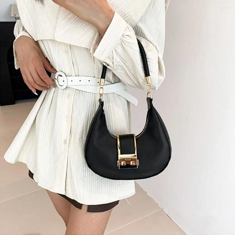 Evening Bags Solid Color Shoulder Bag Stylish PU Leather Sling Underarm Women Female | DHGate