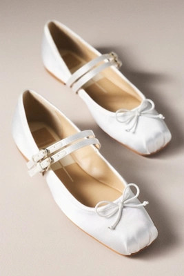 Dolce Vita Gibsen Satin Ballet Flats | Anthropologie (US)