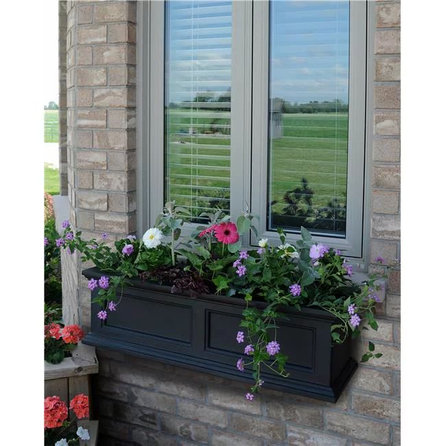 Mayne 36-Inch Rectangle Polyethylene Fairfield Window Box | Walmart (US)