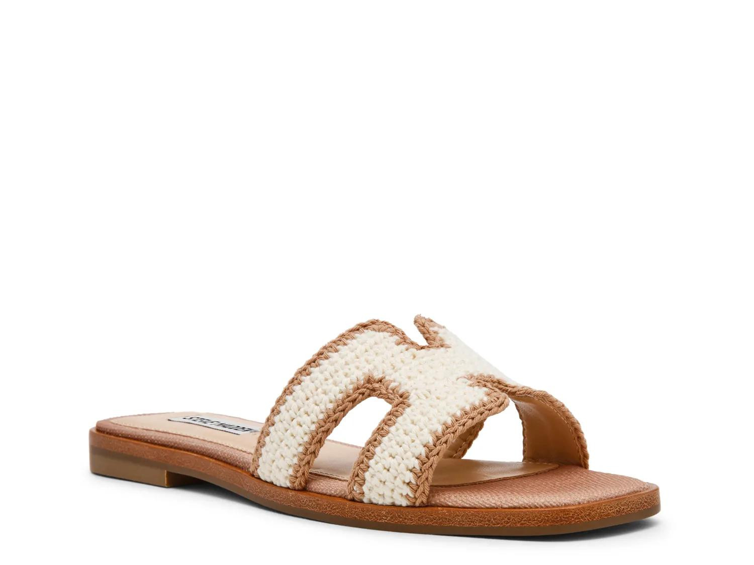 Steve Madden Hadyn Sandal | Women's | Tan/Cream | Size 7.5 | Sandals | DSW