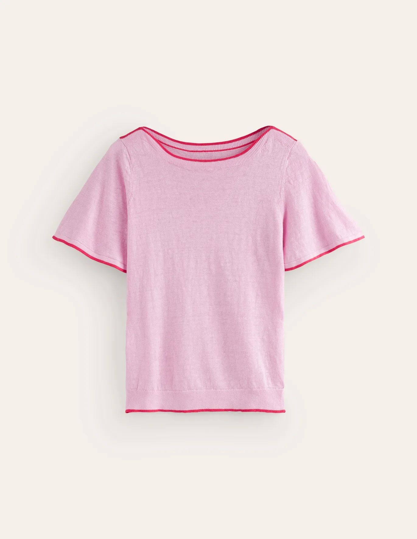 Maggie Boat Neck Linen T-Shirt | Boden (US)