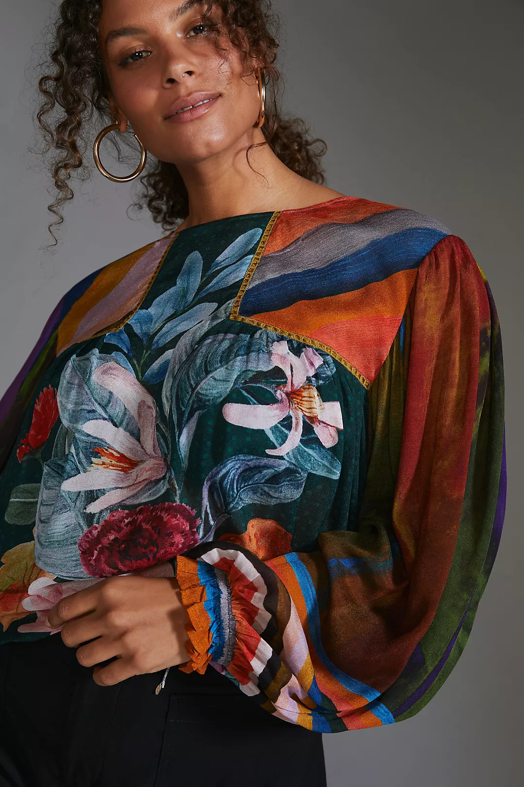 Bl-nk Miranda Peasant Blouse | Anthropologie (US)