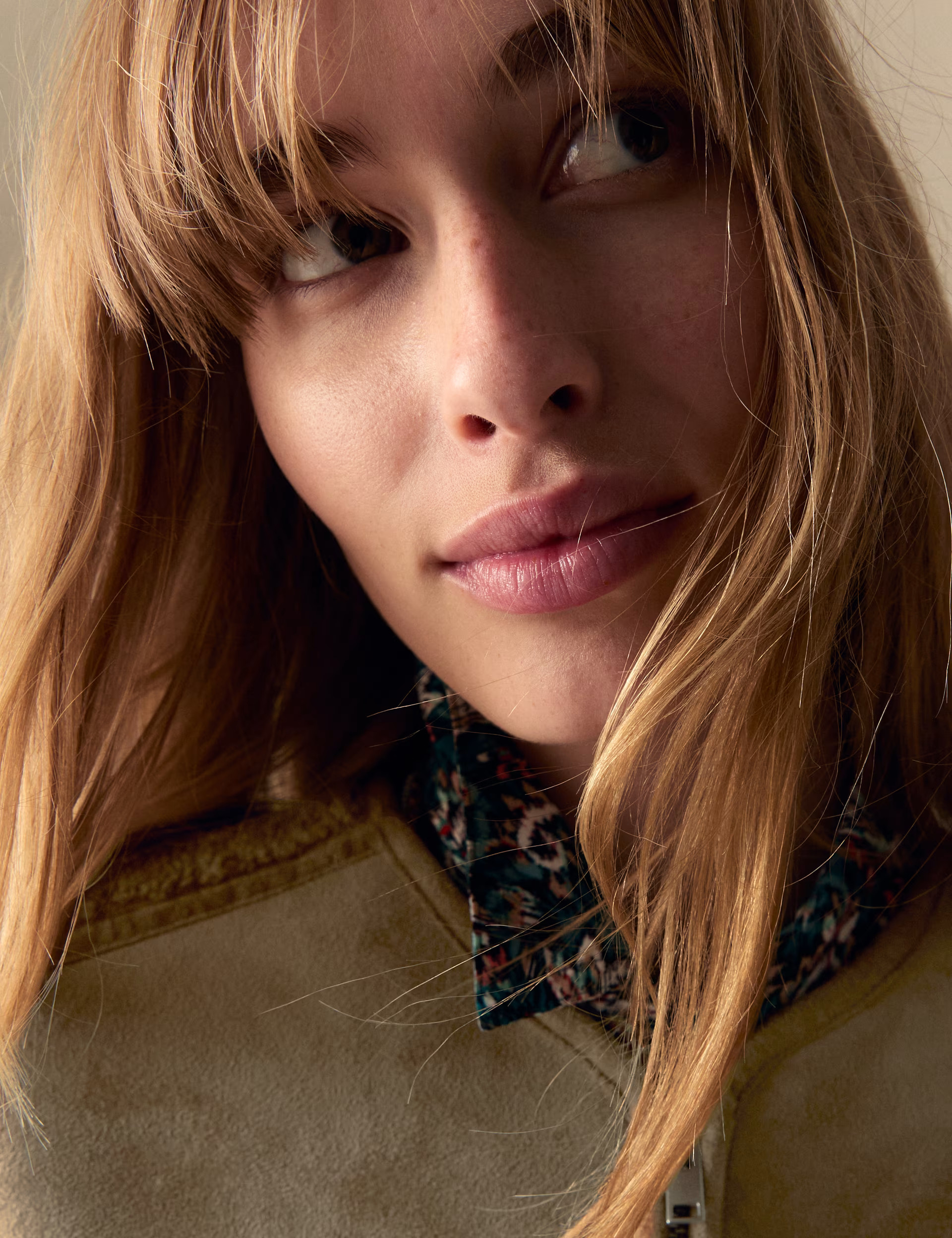 Faux Shearling Textured Jacket | Per Una | M&S | Marks & Spencer (UK)