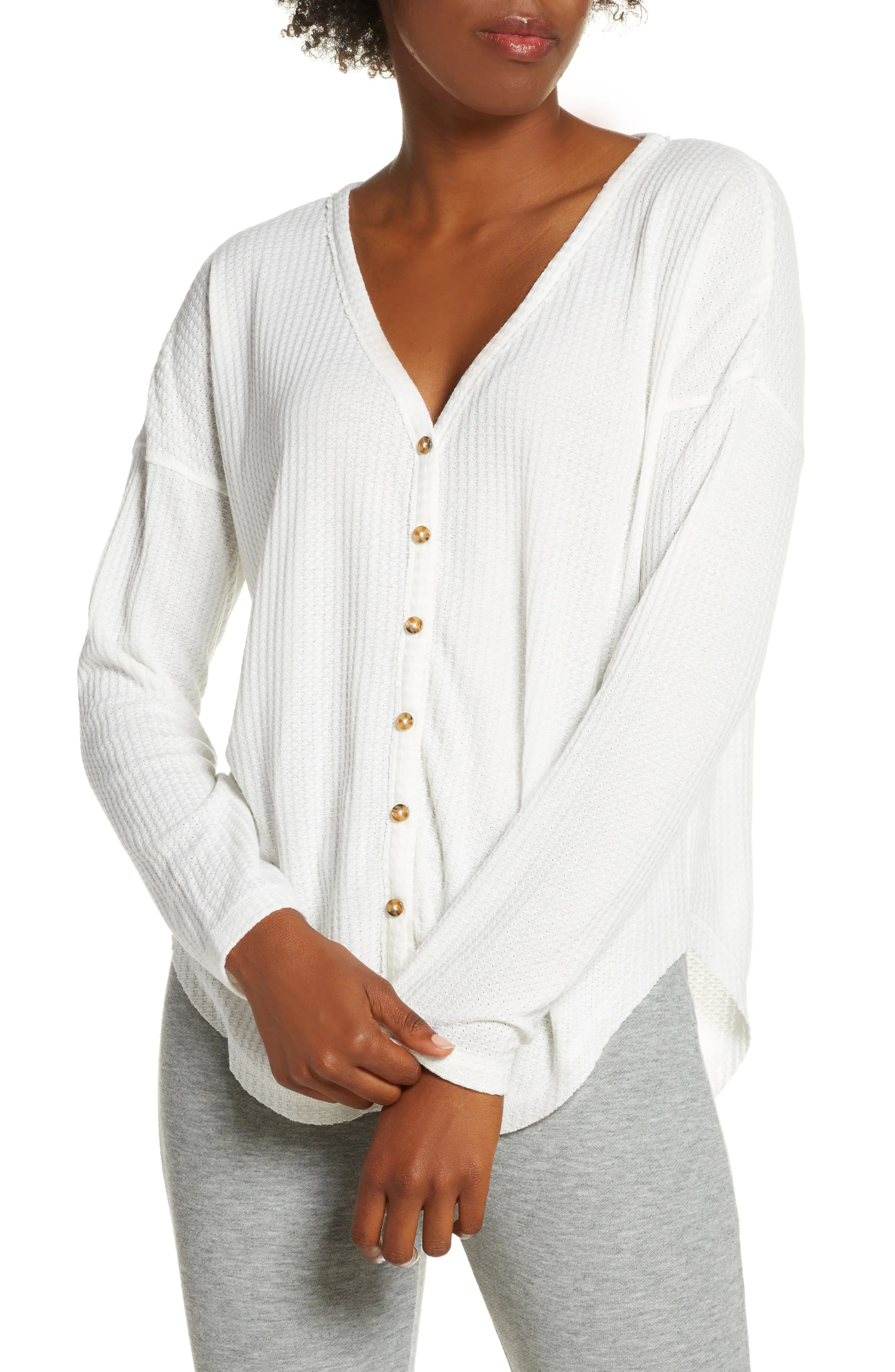 Thermal Button-Up Top | Nordstrom