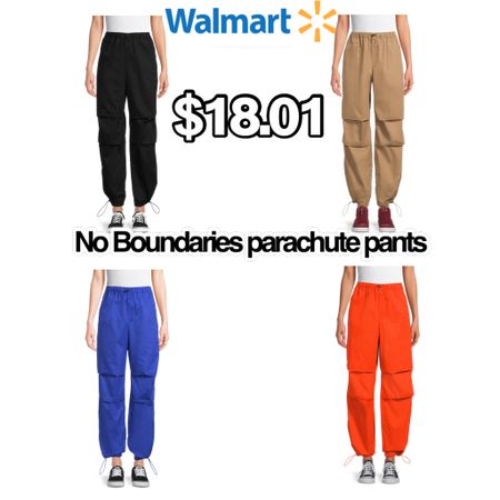 Found these parachute pants at Walmart for only $18.01! These are very on trend right now and super affordable!!

#LTKHoliday #LTKU #LTKstyletip