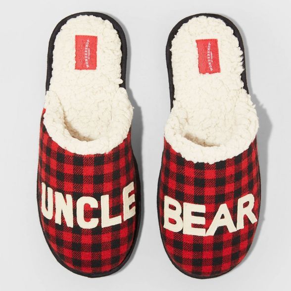 Men's Family Sleep Uncle Bear Slippers - Wondershop™ Red | Target