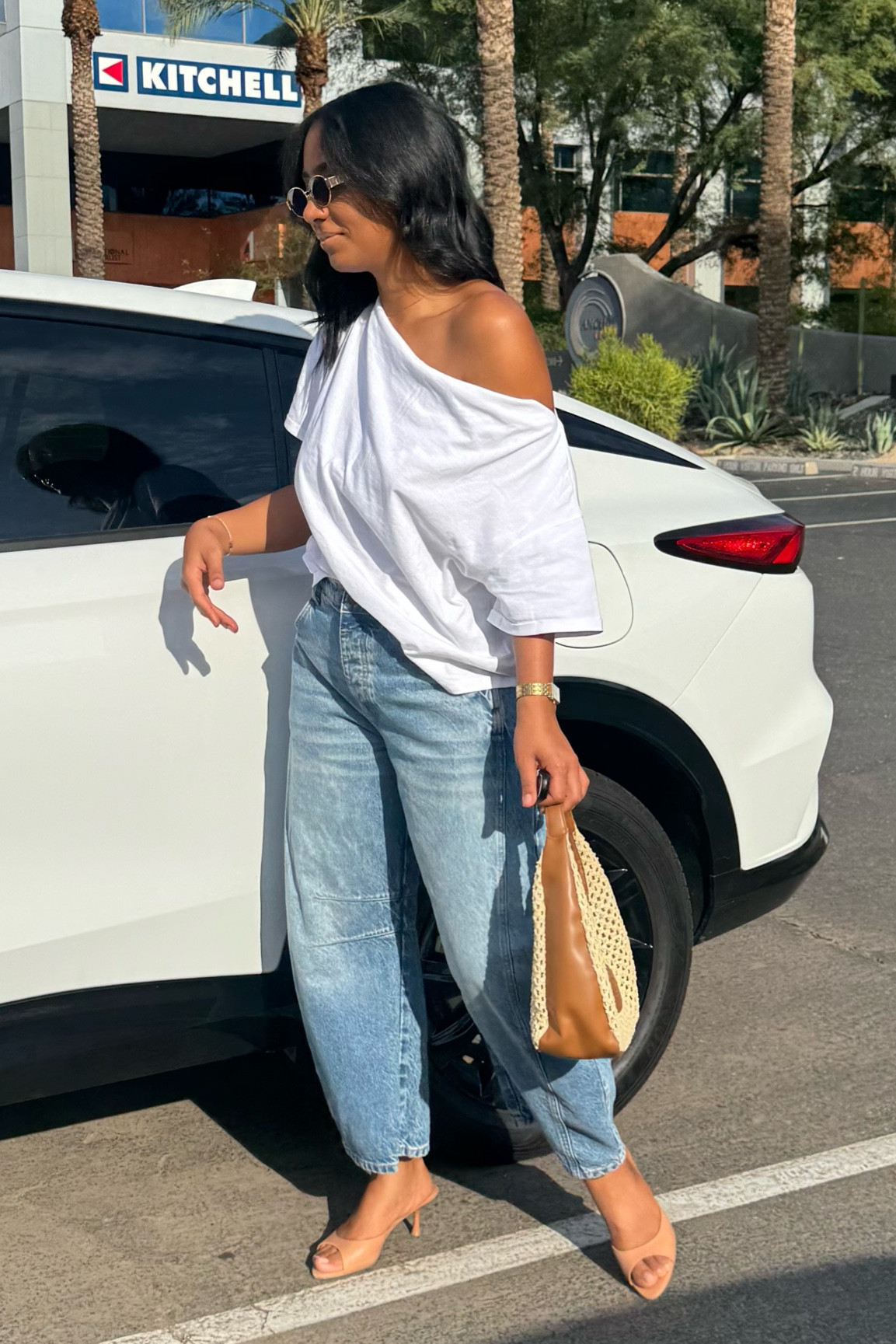 I’m wearing a Medium in the top
Jeans in color Ultra Light Beam
Kitten Heel in color Toast

@nuuds @freepeople 

#LTKTall #LTKdayinmylife #LTKootd