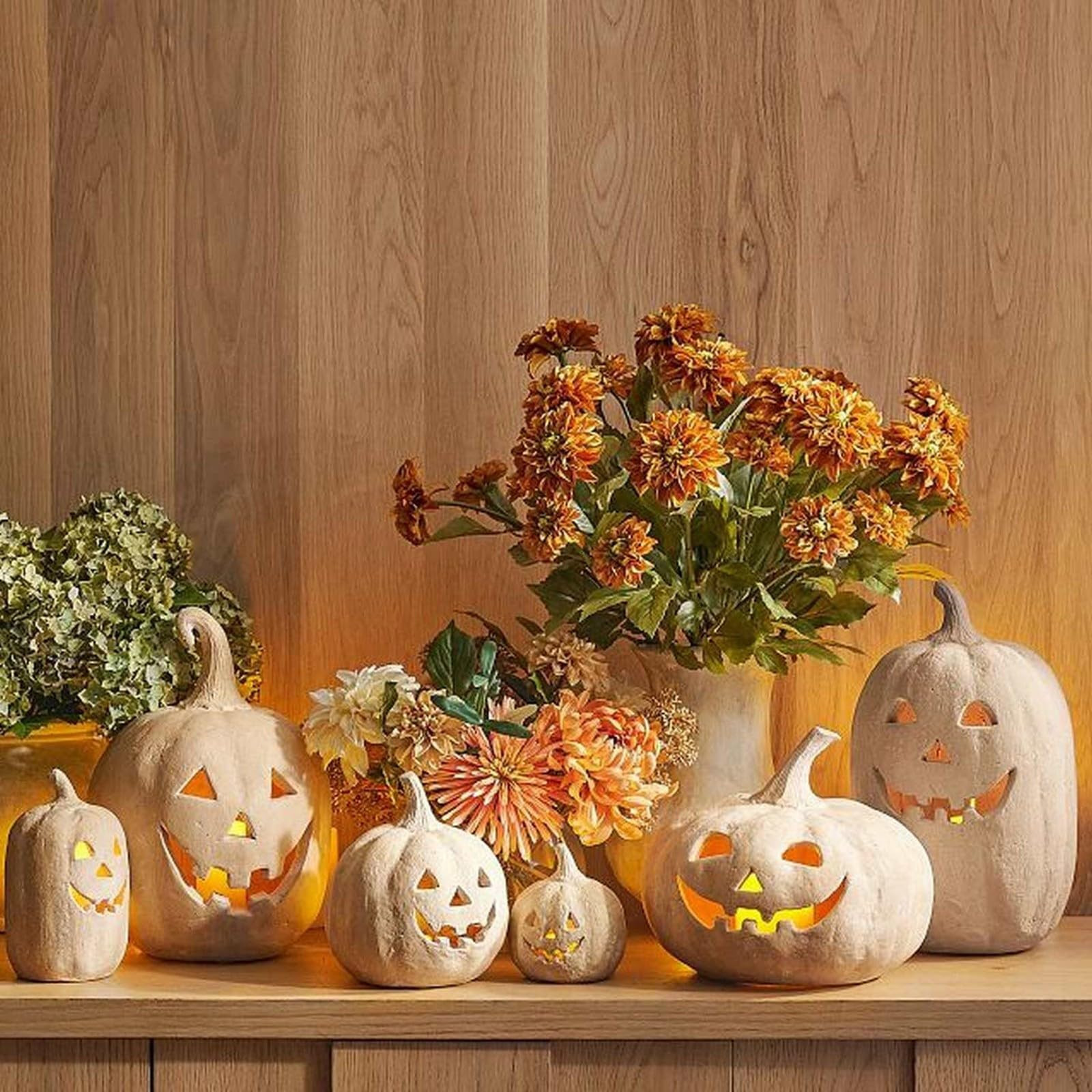 Fall Decor, Halloween Decorations, Handmade Pumpkin Jack O' Lantern Outdoor Indoor, Cute Hallowee... | Amazon (CA)