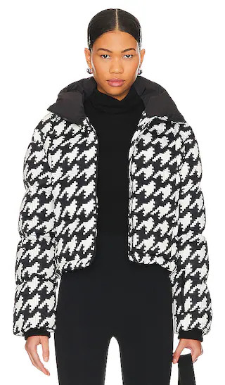 Nevada Duvet II Jacket in Black & Snow White Houndstooth | Revolve Clothing (Global)