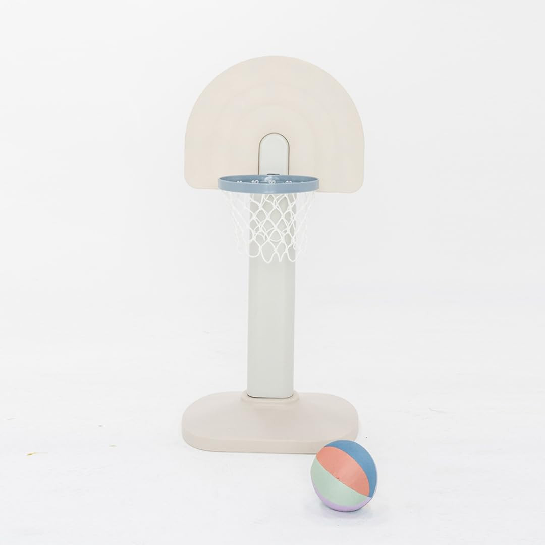 PLAYSMOL Basketball Hoop for Toddlers & Kids, Rainbow Backboard with Blue Rim, Indoor Outdoor Min... | Amazon (US)