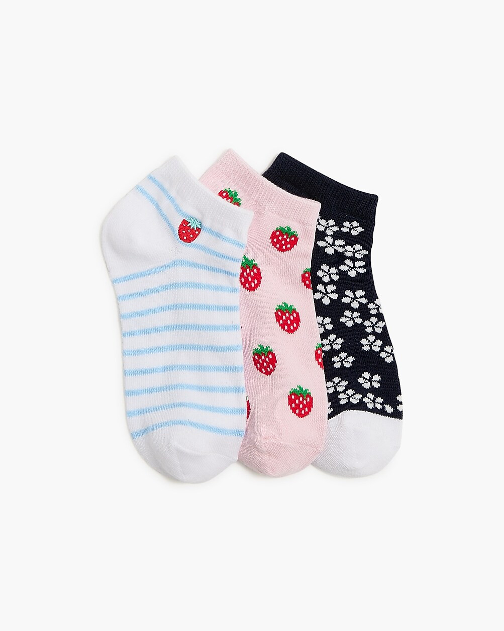 Girls' strawberry spring socks pack | J.Crew Factory