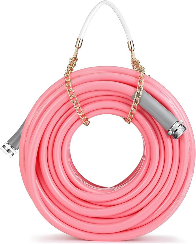 50 ft 1/2 Inch Pink Garden Hose Colors Garden Hose for Any Nozzle Drinking Water Safe Personalize... | Amazon (US)