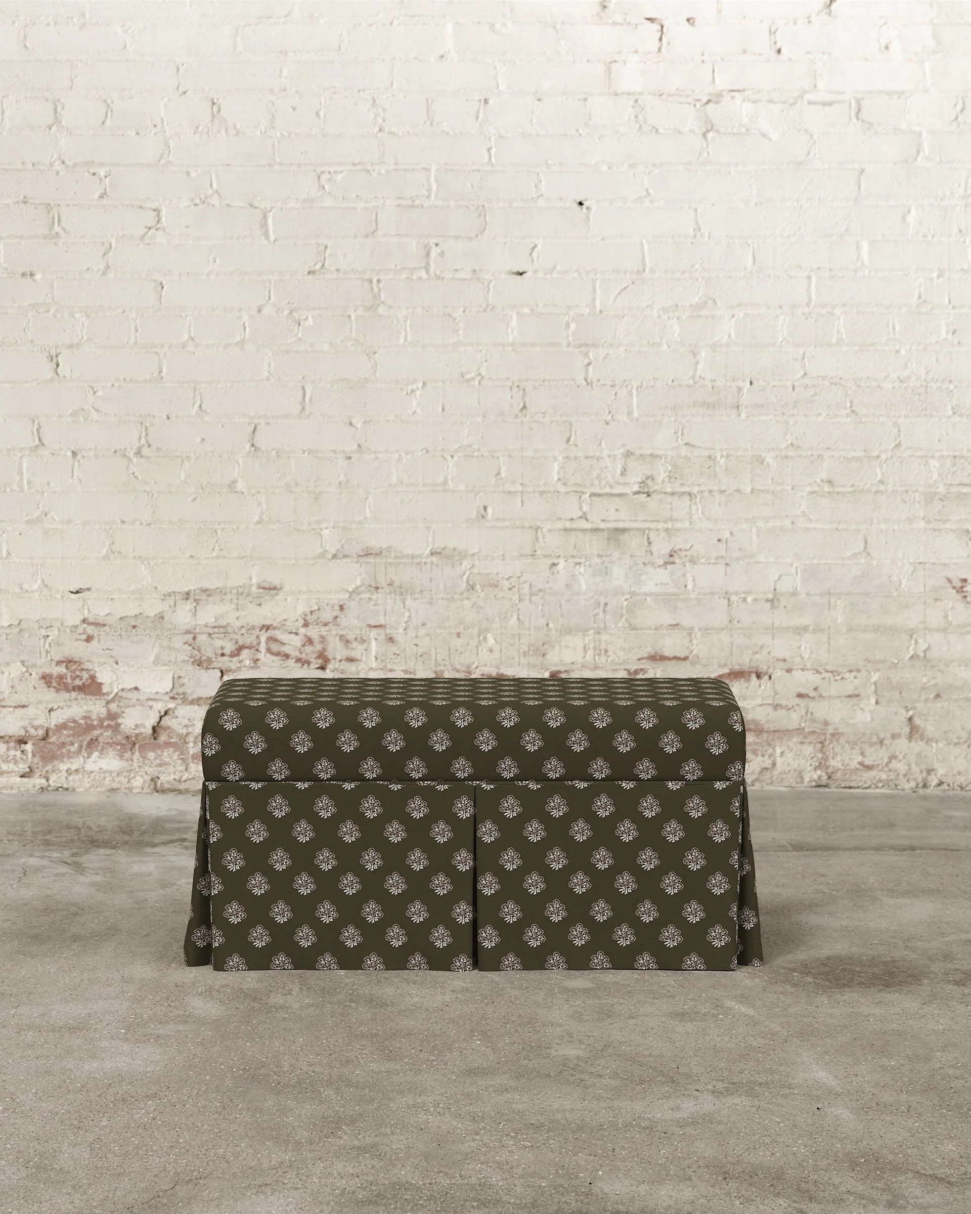 Constance Skirted Storage Bench | Magnolia