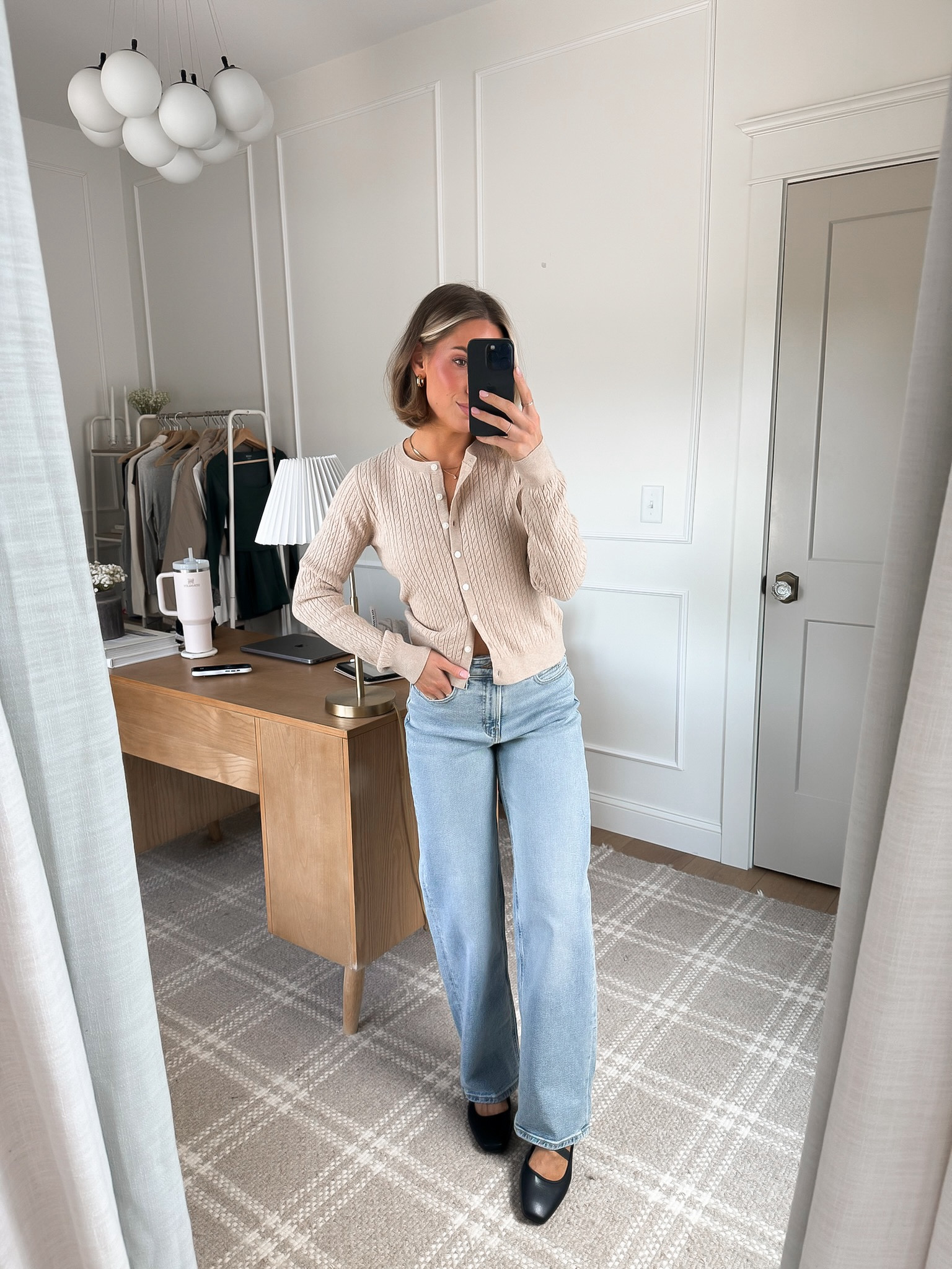 Cardigan and blue jeans - a staple outfit!  

Loving these shoes too! 🤩 Comes in a few colors and would be super cute with skirts too! 

#LTKSeasonal #LTKFindsUnder50 #LTKStyleTip