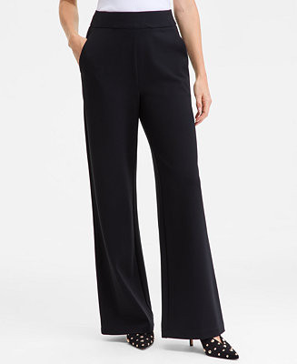 Women's Wide-Leg Ponte Pants | Macy's
