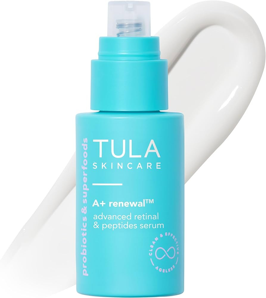 TULA Skin Care A+ Renewal Advanced Retinal + Peptides Serum - Nightly Facial Serum, Boosts Radian... | Amazon (US)