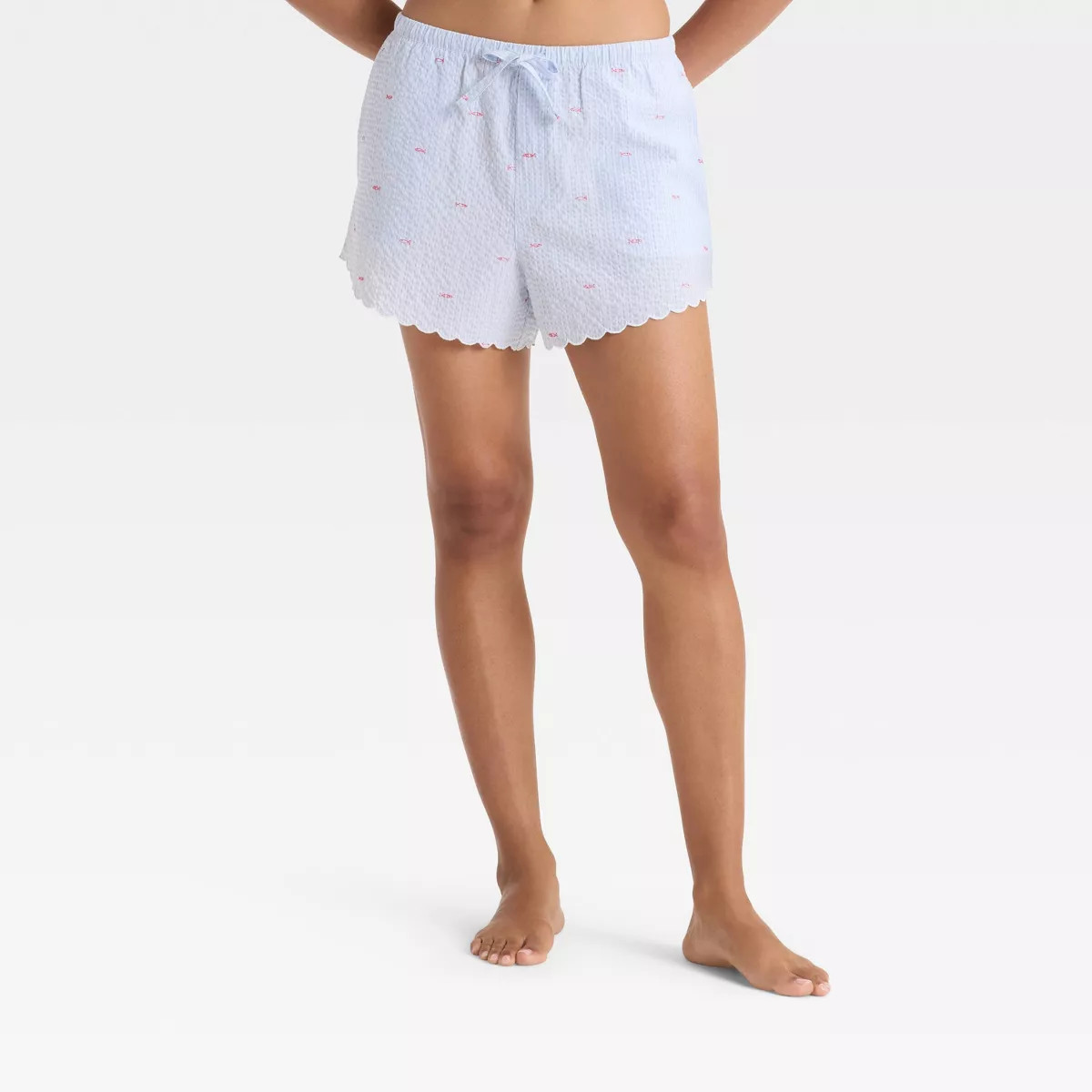 Women's Scalloped Edge Pajama Shorts - Auden™ | Target