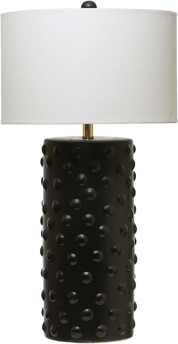Creative Co-Op Stoneware, Matte Black Table Lamp | Amazon (US)